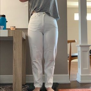 White Ann Taylor Mom Jeans